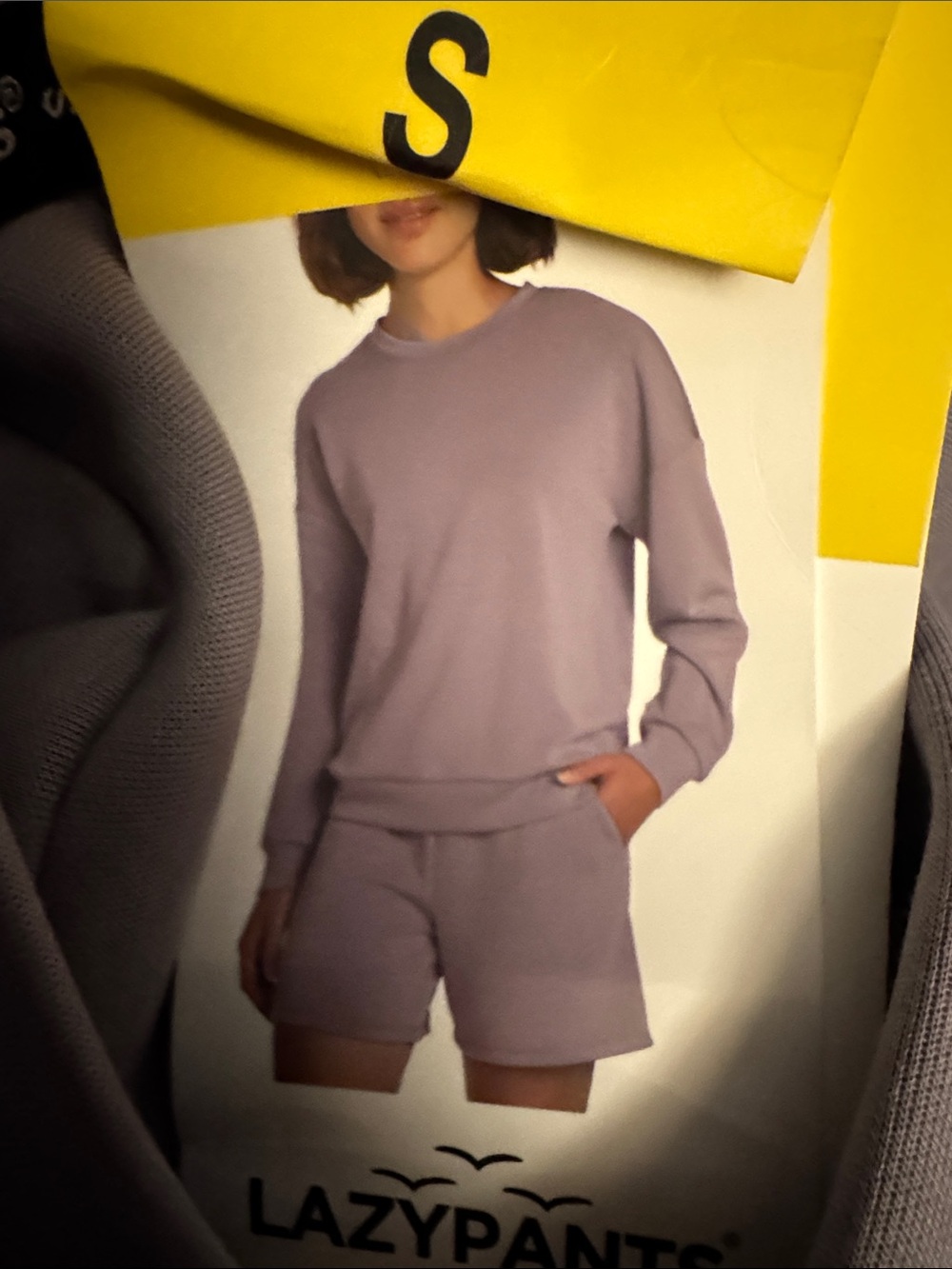LAZYPANTS Lilac Knit Sweatshirt